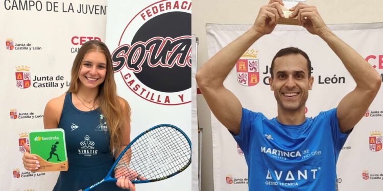 Sergio García y Noa Romero Campeones de la Copa S.M. del Rey y la Reina Iberdrola de Squash