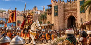 Jaume I conquista de nuevo Valéncia: una exposición reúne documentos históricos y un espectacular diorama de Playmobil