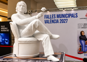 Nino Bravo toma forma para las Fallas de 2027: la maqueta municipal ya puede verse en Nuevo Centro