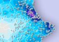 Alerta roja en La Safor por lluvias torrenciales de hasta 90 l/h y las primeras incidencias por inundaciones
