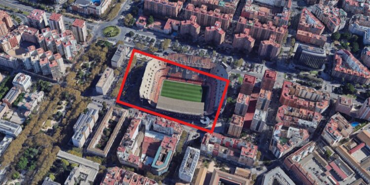 La Federación Vecinal de Valéncia califica la operación de Mestalla como «la mayor recalificación especulativa en 20 años»