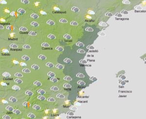 Emergencias activa la alerta amarilla por tormentas y lluvias intensas en el norte de Castellón 2 orage hui